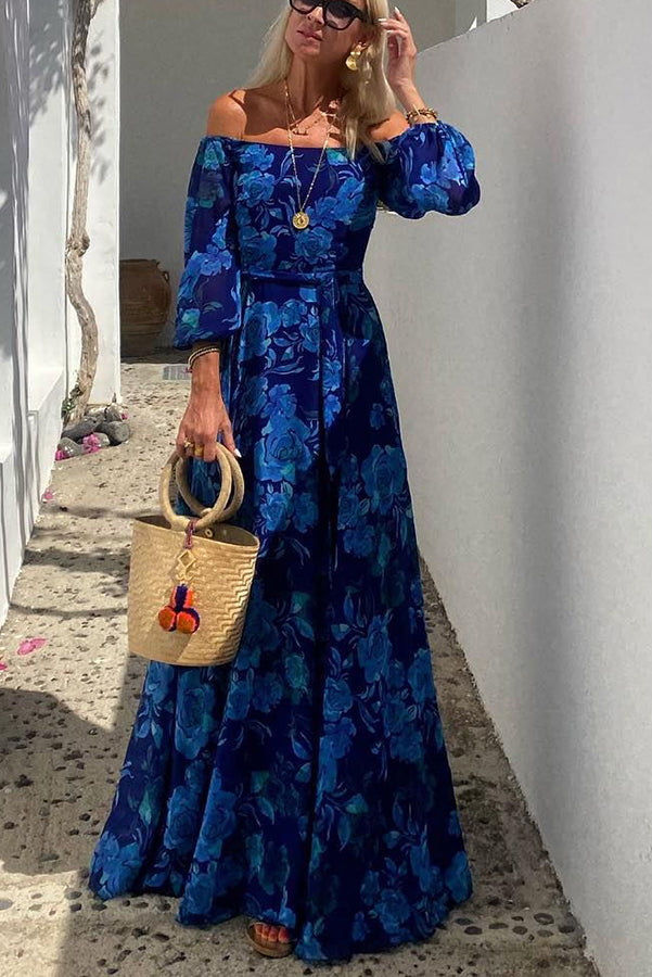 Luna | Long Dress with Floral Print