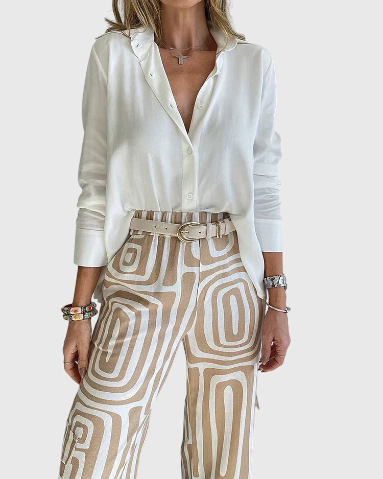 Emilia | Stylish Trousers + Free Blouse & Belt