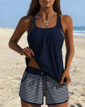 Sienna | Striped Tankini Set