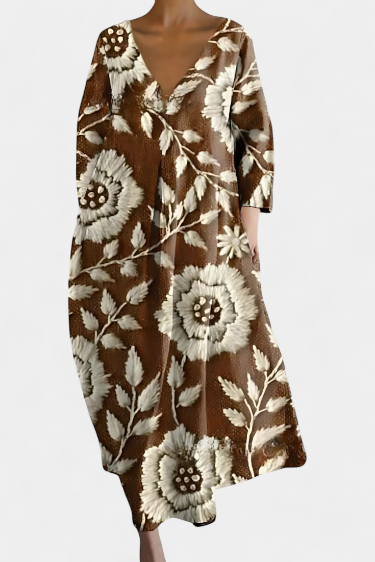 Isolde | Colourful Elegant Maxi Summer Dress