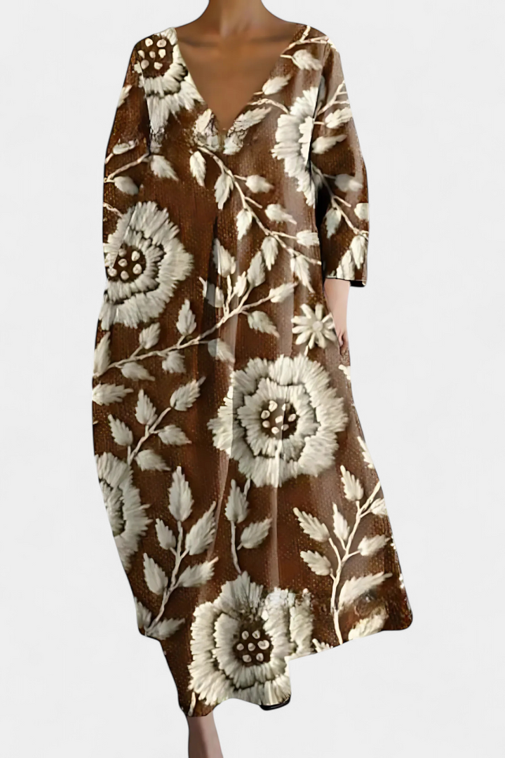 Isolde | Colourful Elegant Maxi Summer Dress