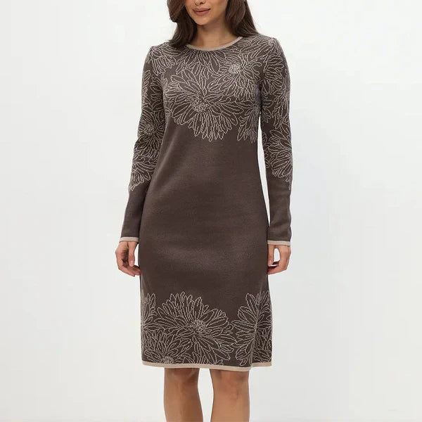Annika | Long Sleeved Floral Print Dress