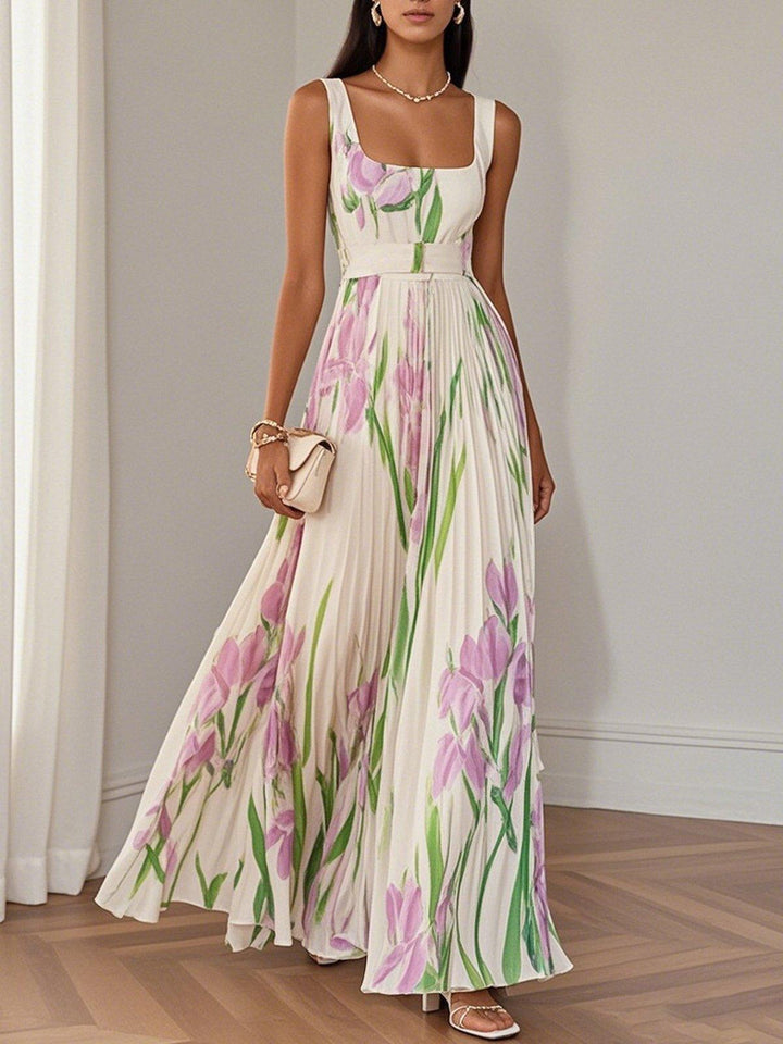 Raelynn | Elegant Pleated Maxi Dress