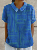 Corisande | Striped Geometric Shirt