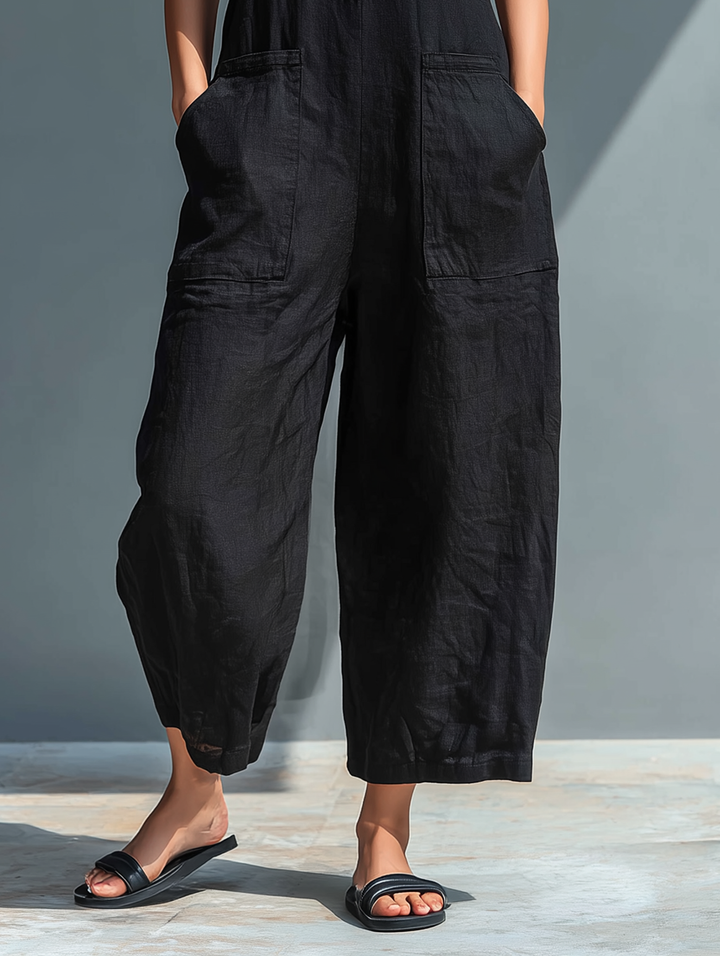Claudia | Minimalist Linen Jumpsuit