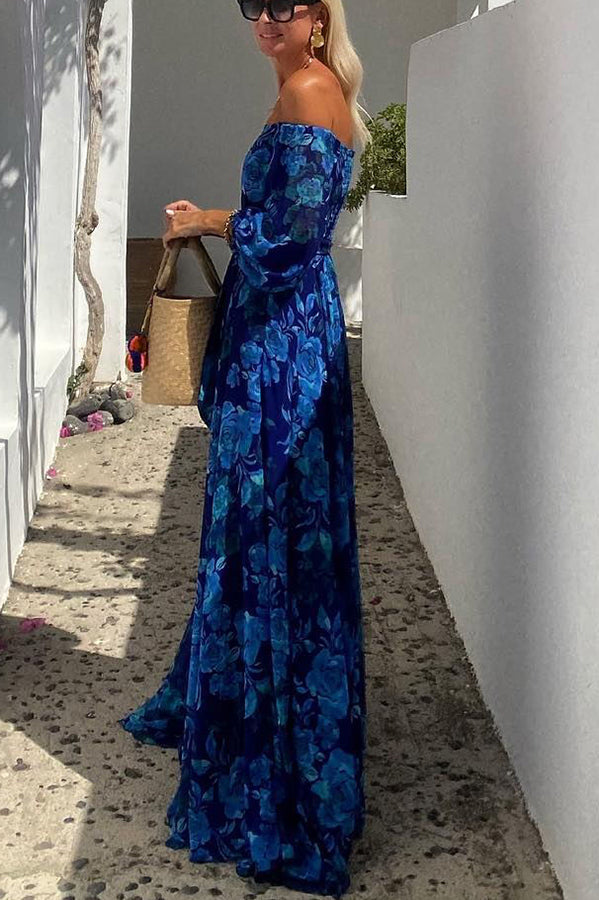 Luna | Long Dress with Floral Print