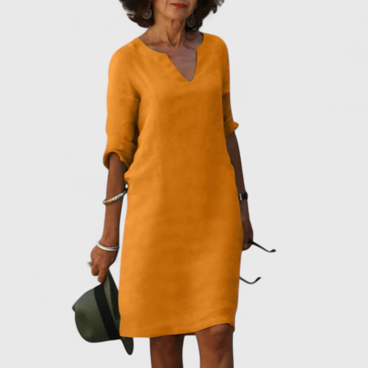 Thalia | Elegant V-Neck Dress