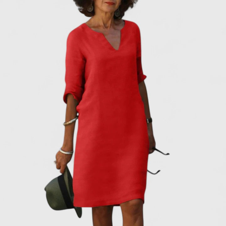 Thalia | Elegant V-Neck Dress