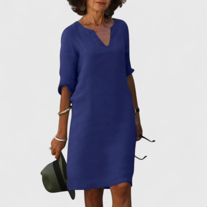 Thalia | Elegant V-Neck Dress