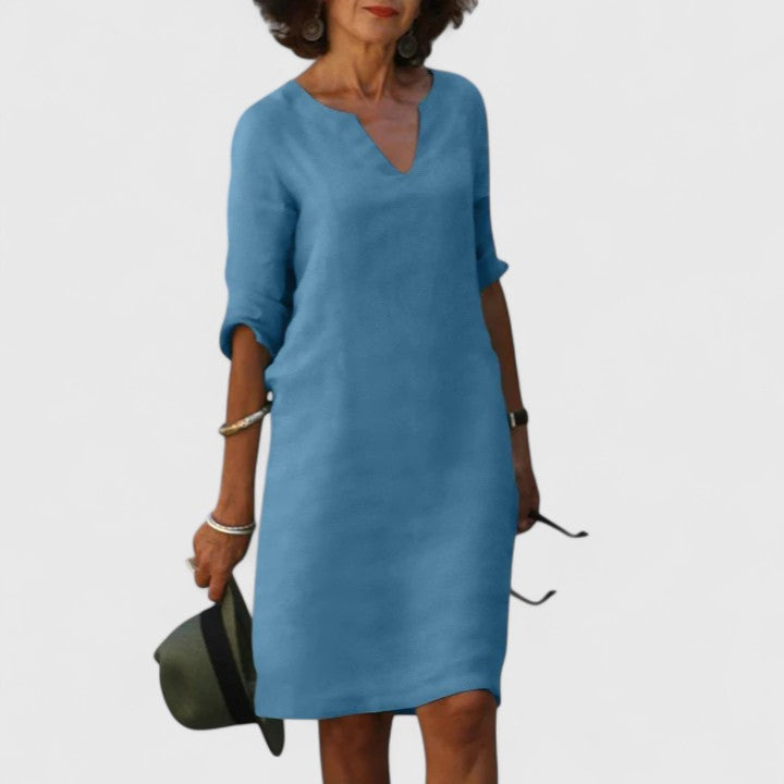 Thalia | Elegant V-Neck Dress