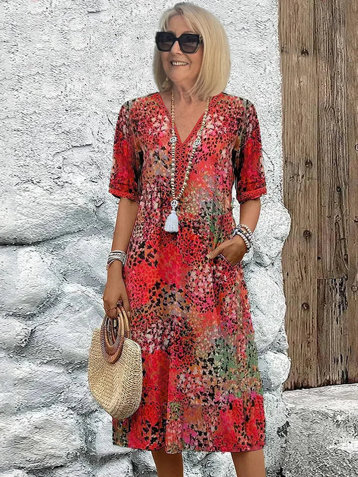 Lina | Lightweight Dress with V-Neck