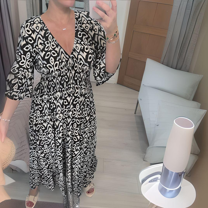 Lilliana | Boho Printed Maxi Dress