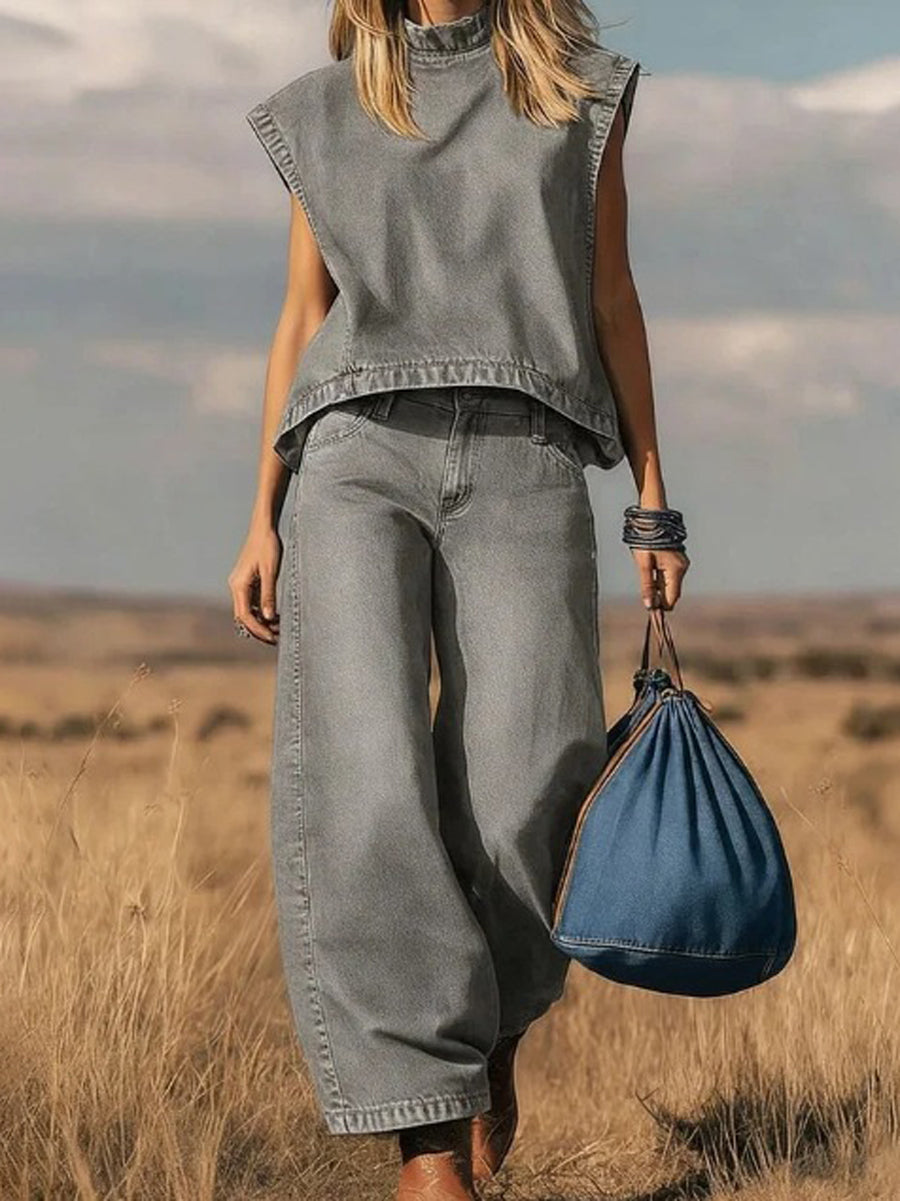 Merlina | Loose Set with Wide Trousers