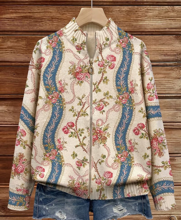 Margaret | Climbing Rose Ribbon Cardigan