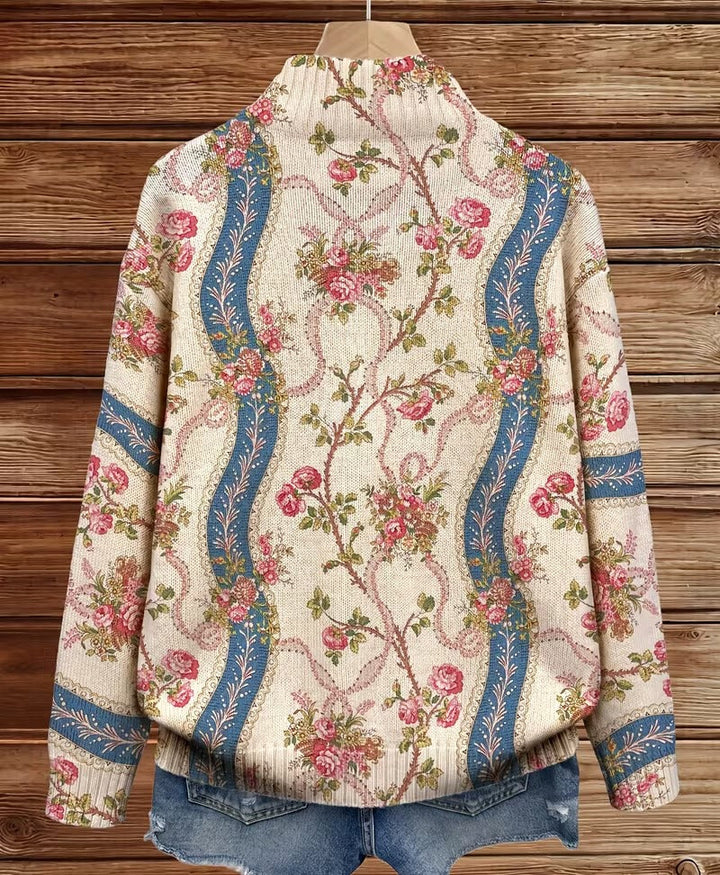 Margaret | Climbing Rose Ribbon Cardigan