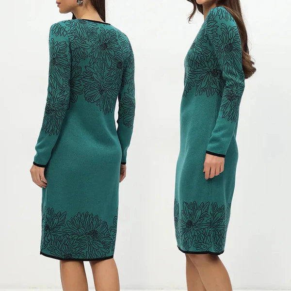 Annika | Long Sleeved Floral Print Dress
