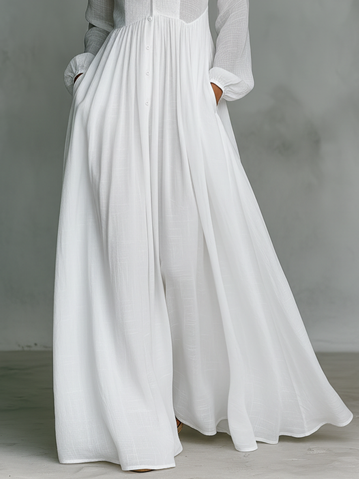 Kimberley | Graceful Elegance White Maxi Dress