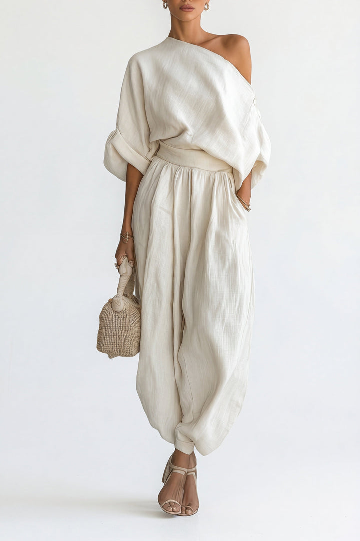 Everly | Off-white Linen Set