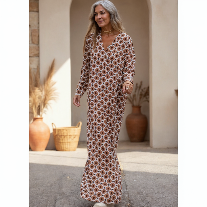 Bethan |  Long Sleeve Maxi Dress