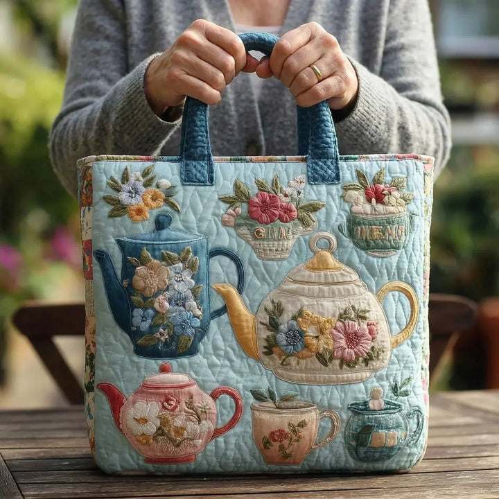 Rosa | Tea Cup Print Handmade Bag