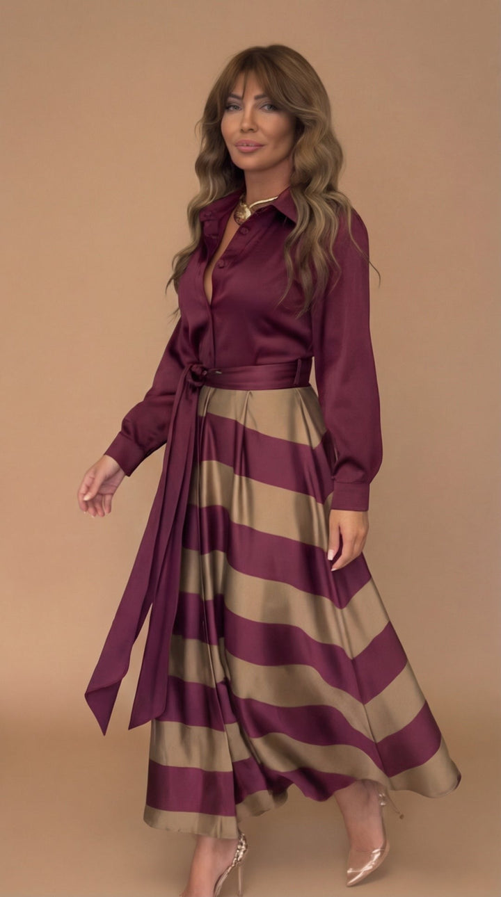 Mila | Striped Maxi Dress