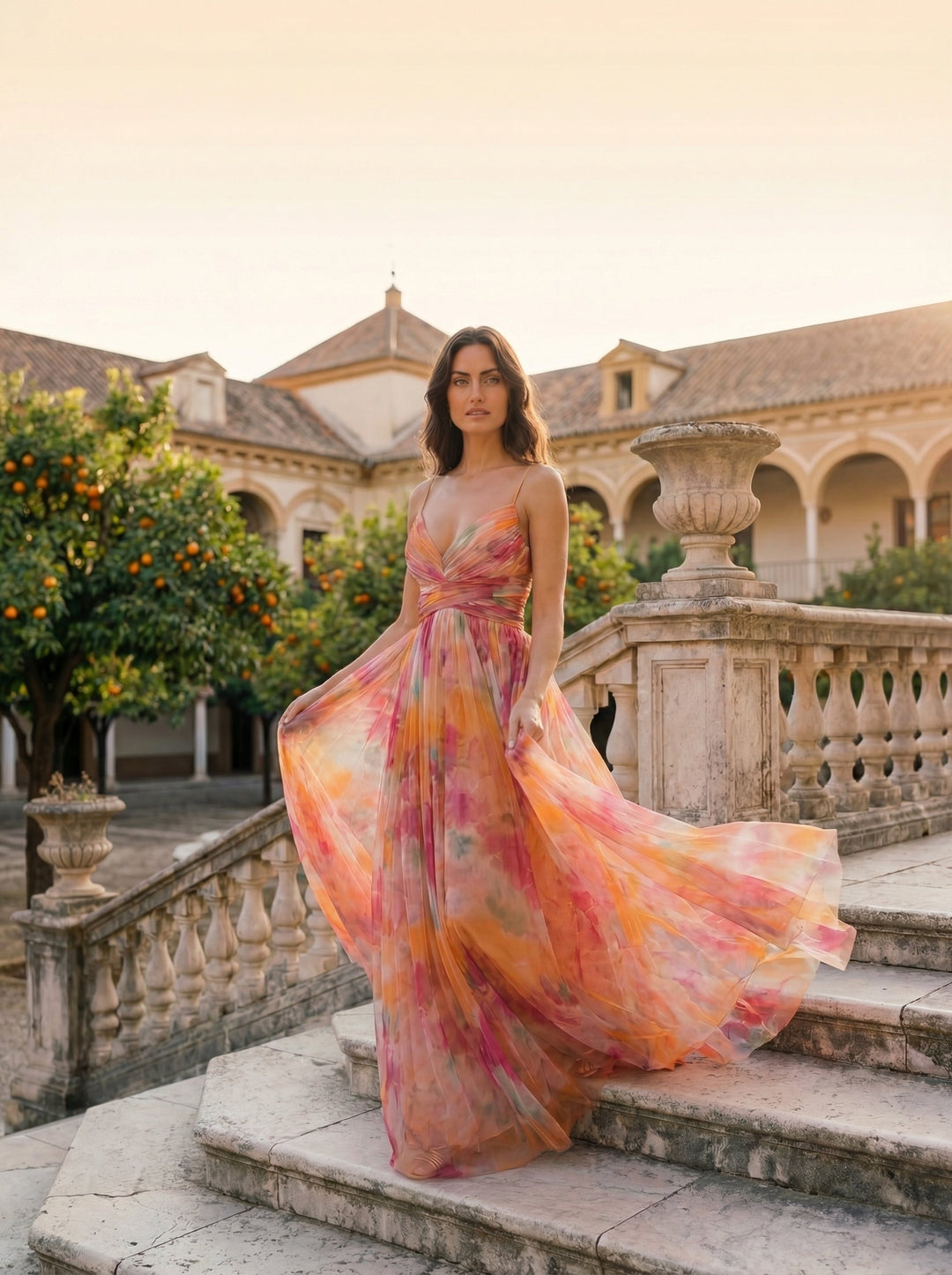 Marbella | Spaghetti Strap Maxi Dress