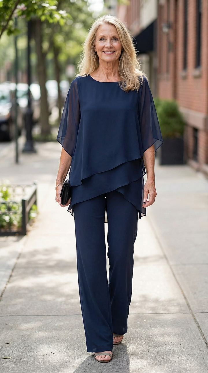 Valerie | Soft Drape Two-Piece Set – Effortless Polish, All-Day Comfort