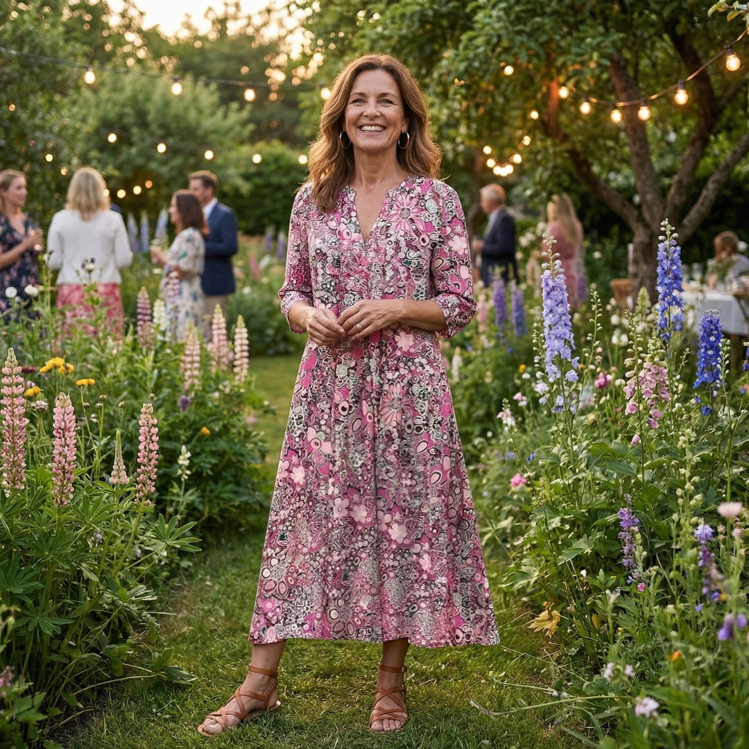 Leonora | Elegant Floral Summer Dress