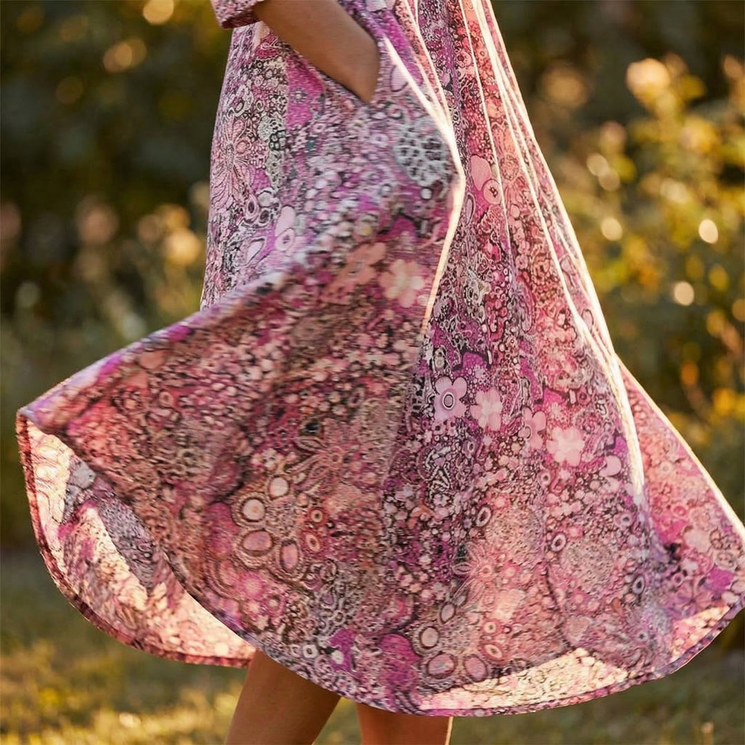 Leonora | Elegant Floral Summer Dress