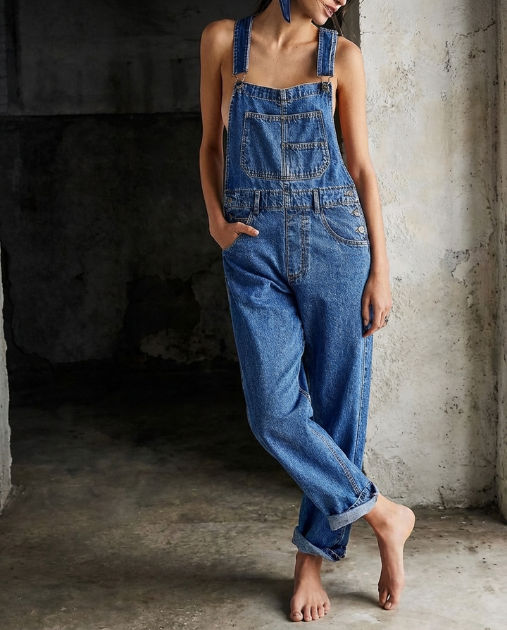 Ella | Vintage Wash Bib Overalls