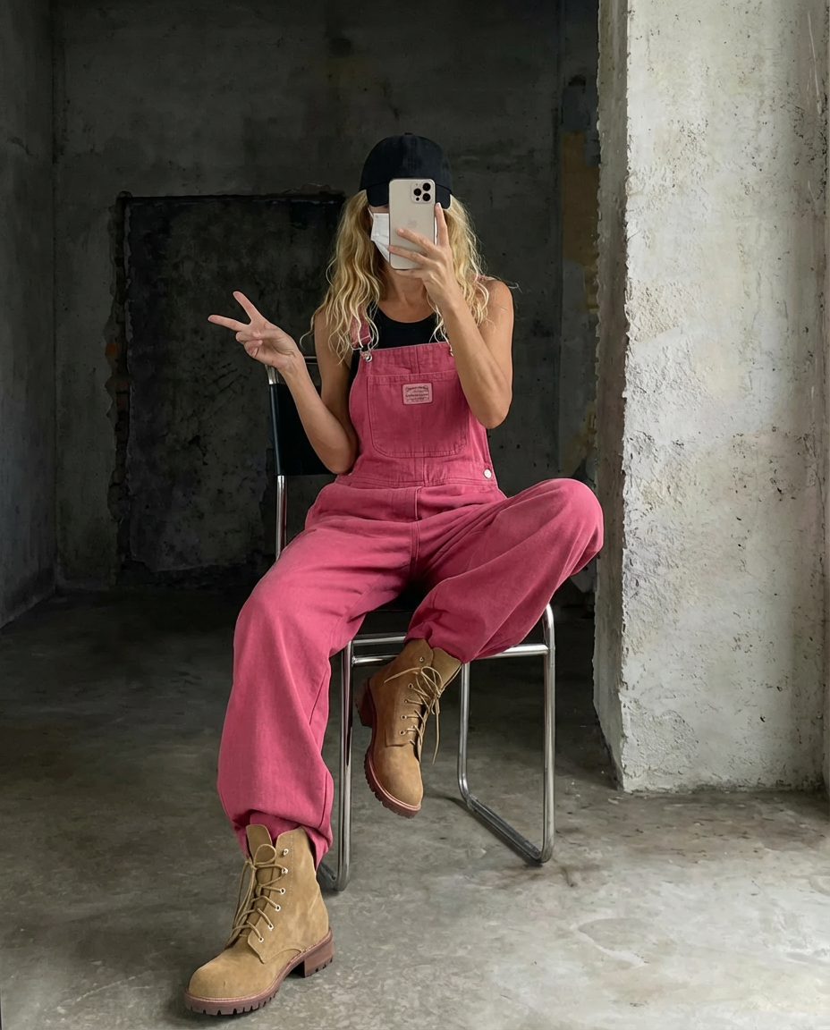 Naomi | Modern Loose-Fit Denim Overalls