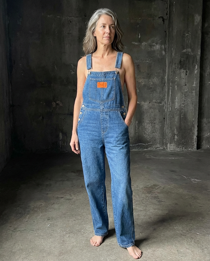 Chloe | Relaxed Bib Straight-Leg Overalls