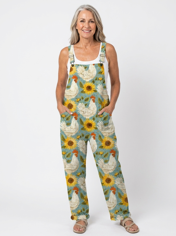 Courtney | Comfortable Printed Overalls