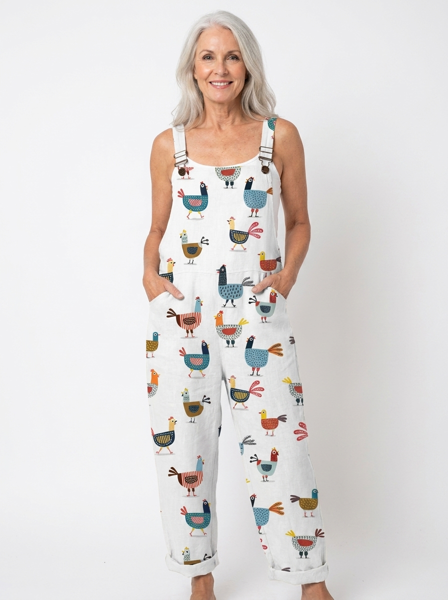 Amy | Comfortable Printed Overalls