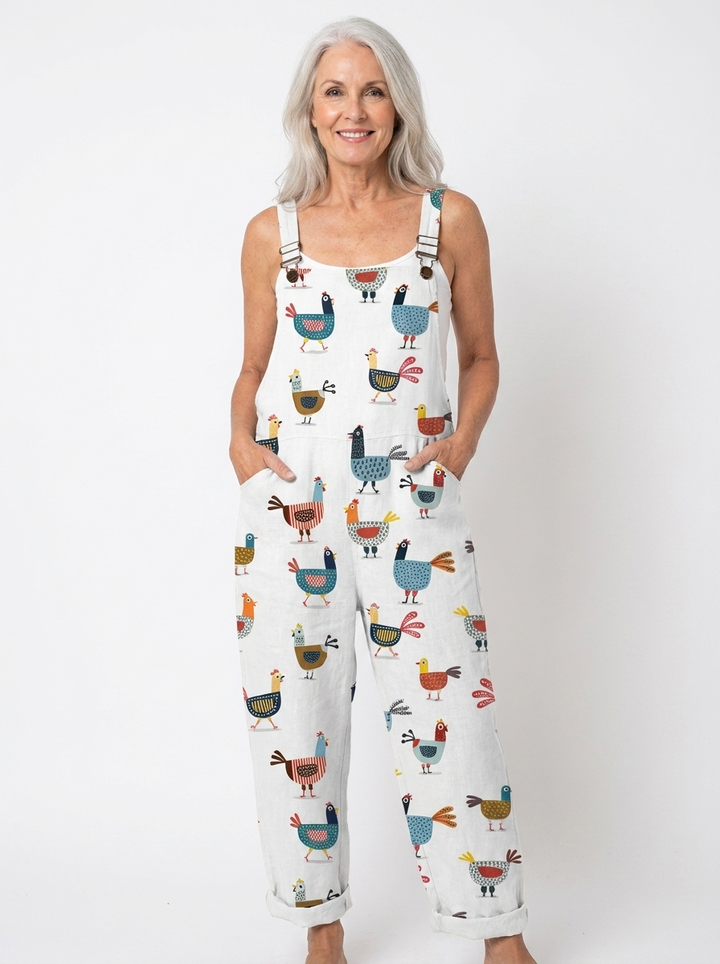 Amy | Comfortable Printed Overalls