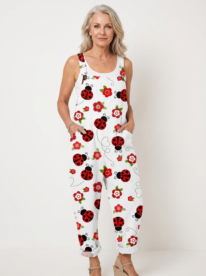 April | Comfortable Printed Overalls