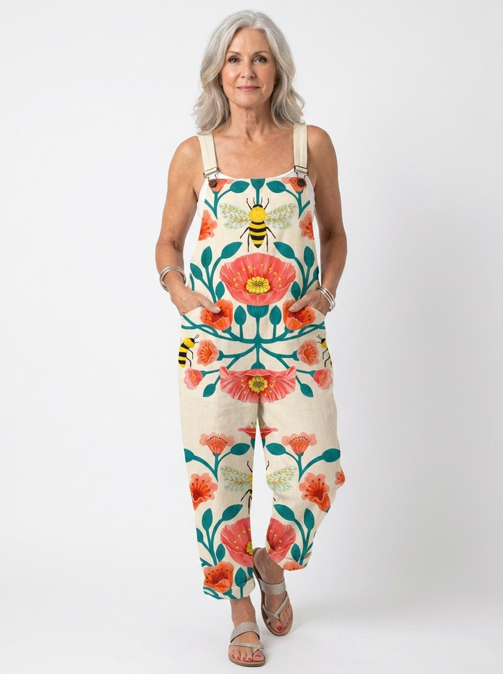 Valerie | Comfortable Printed Overalls