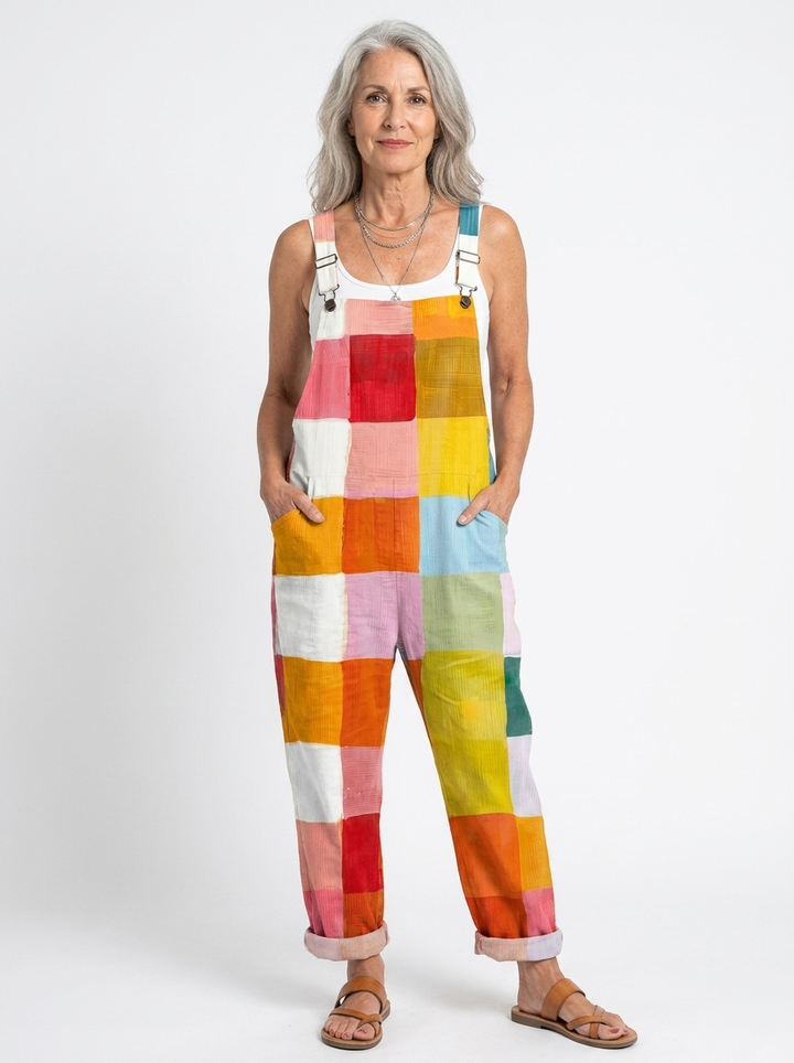 Teresa | Comfortable Printed Overalls