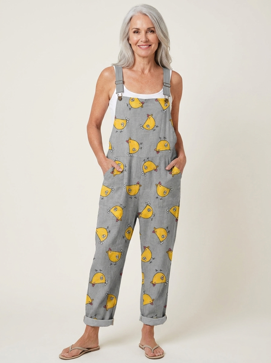 Sandra | Comfortable Printed Overalls