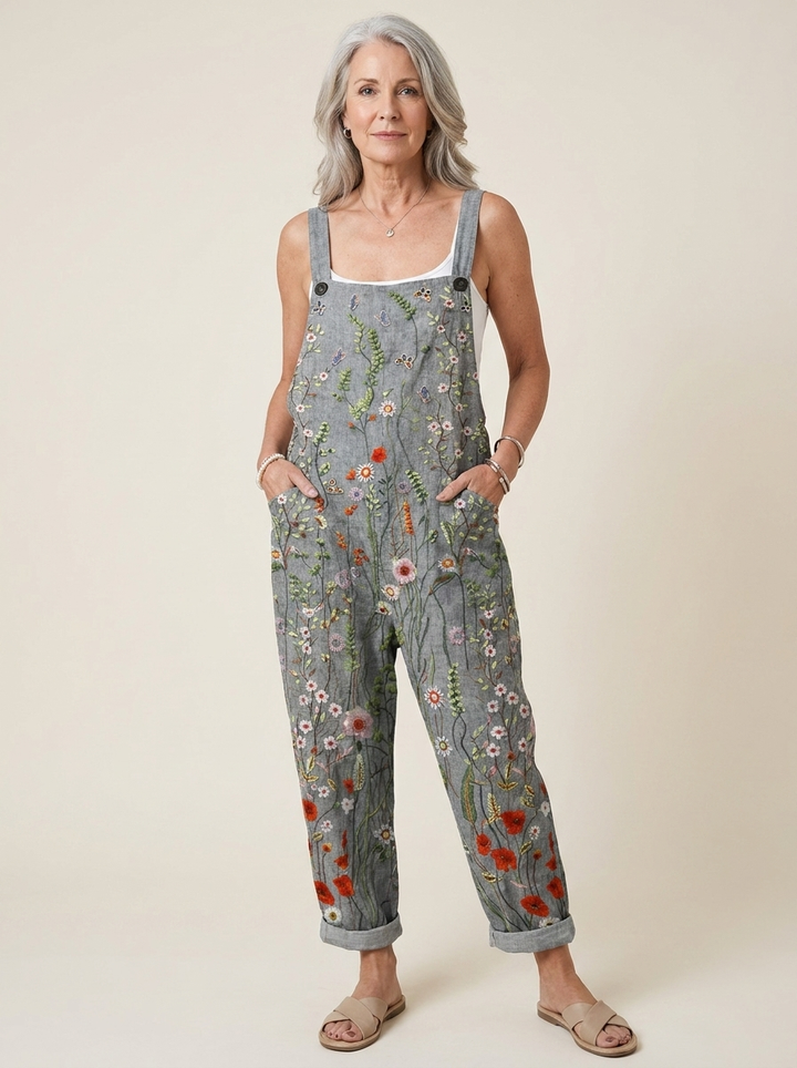 Pamela | Comfortable Printed Overalls