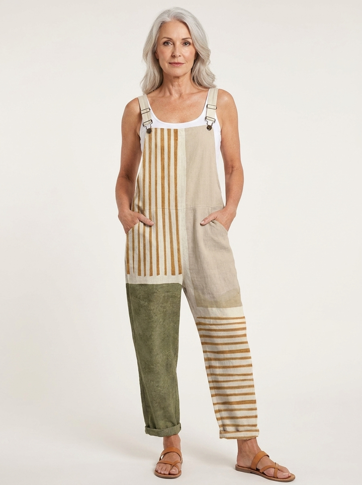 Patricia | Comfortable Printed Overalls