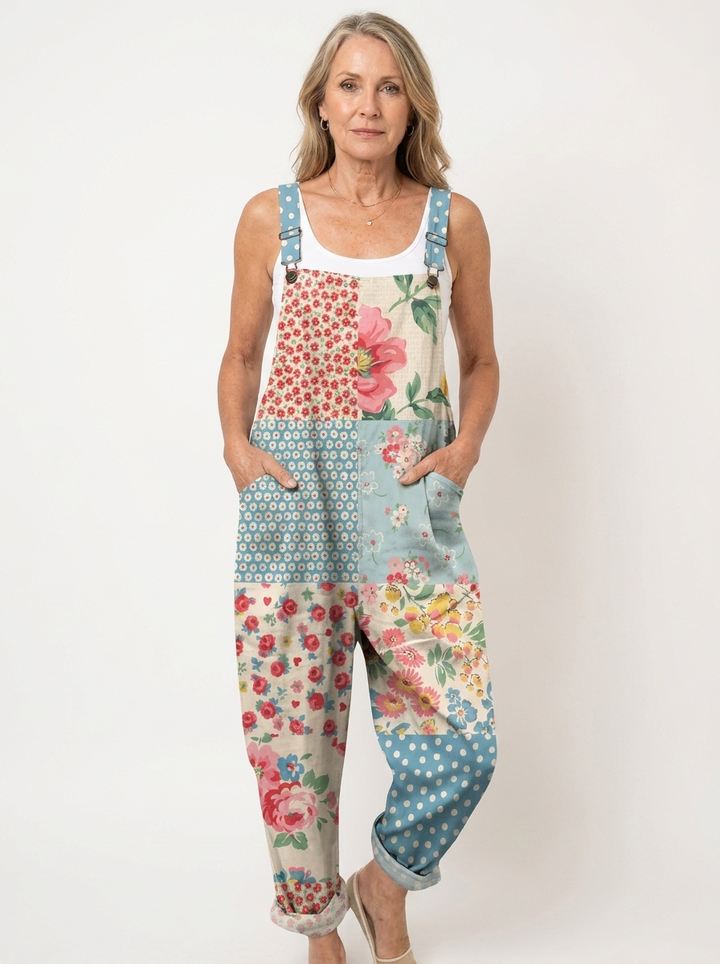 Erin | Comfortable Printed Overalls