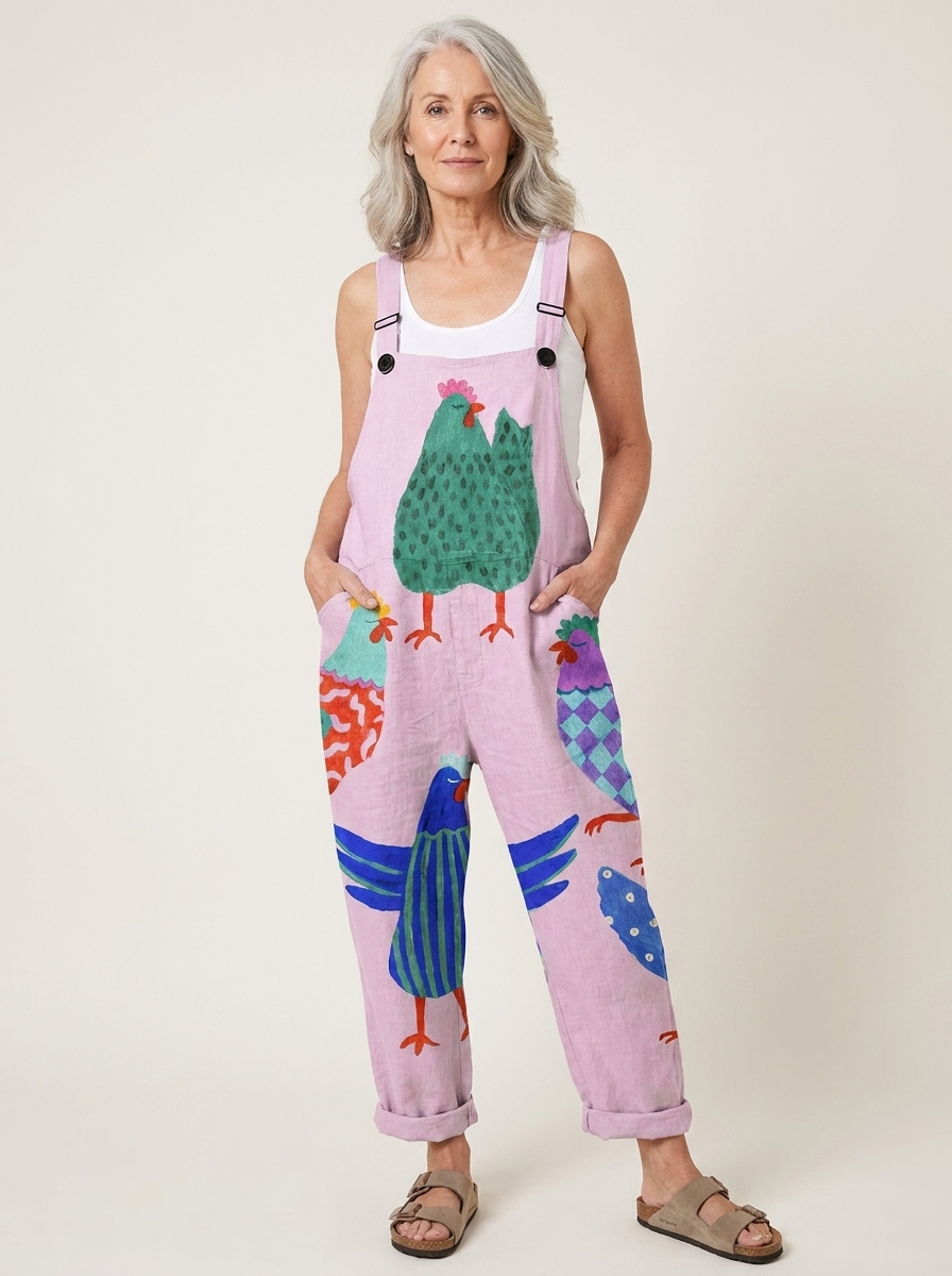 Diane | Comfortable Printed Overalls