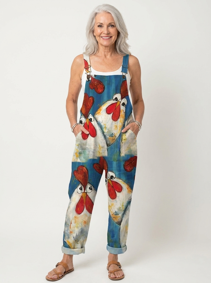 Natalie | Comfortable Printed Overalls