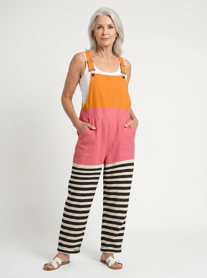 Danielle | Comfortable Printed Overalls