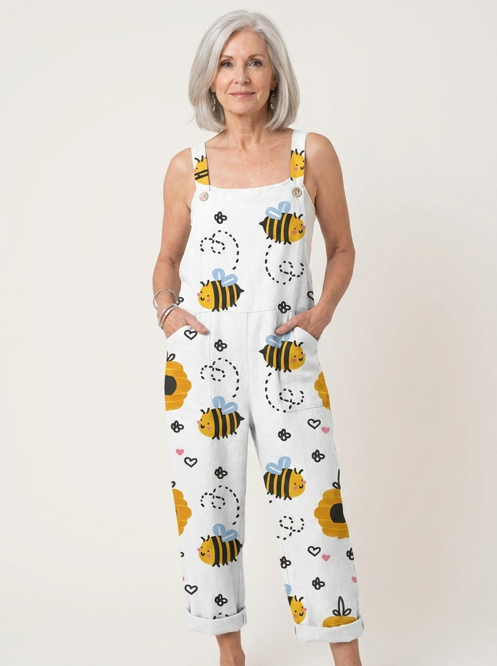 Megan | Comfortable Printed Overalls