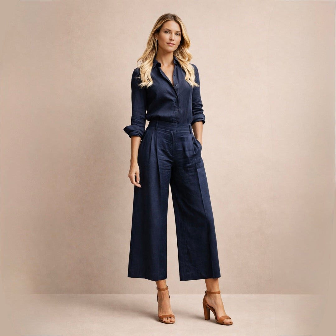 Delphine | Elegant Linen Set