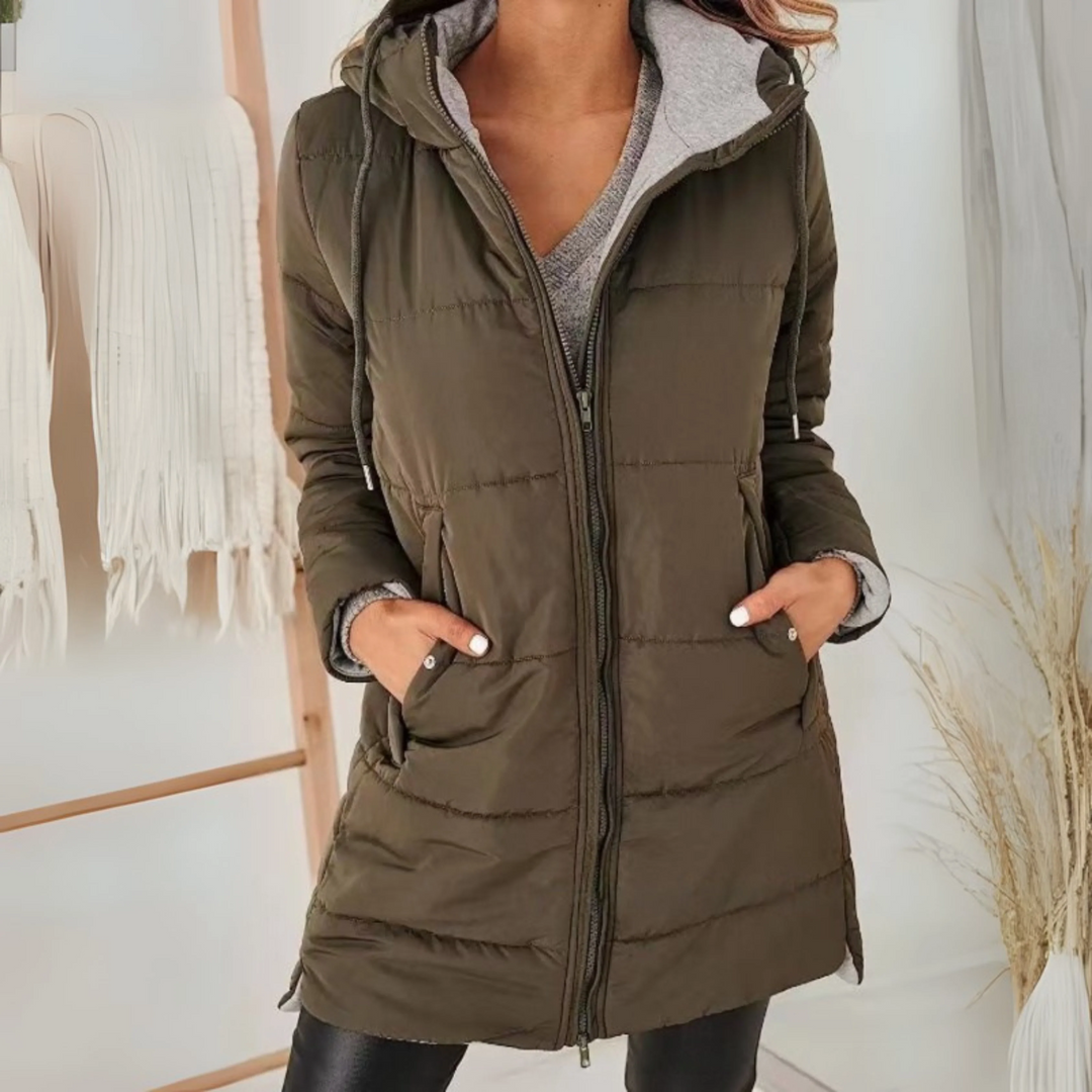 Ainsley |  Casual Hooded Puffer Down Jacket