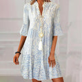 Alina | Elegant Boho Mini Dress