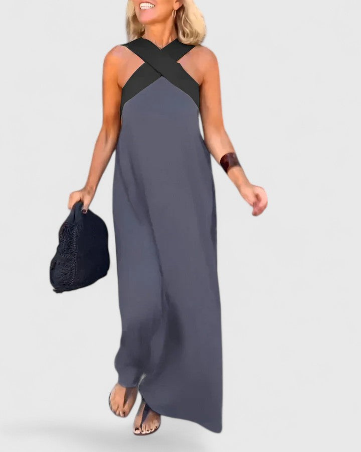 Angel | Elegant Halter Maxi Dress